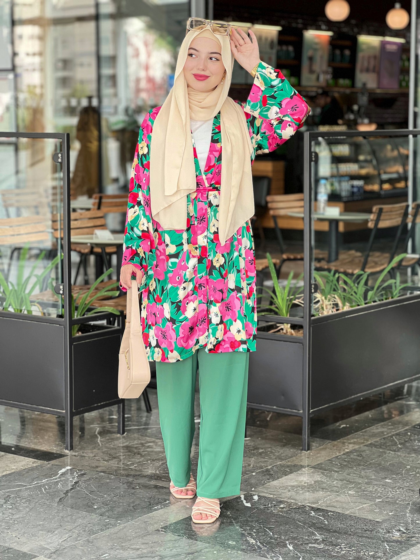 Kimono & pantalon lilya rose