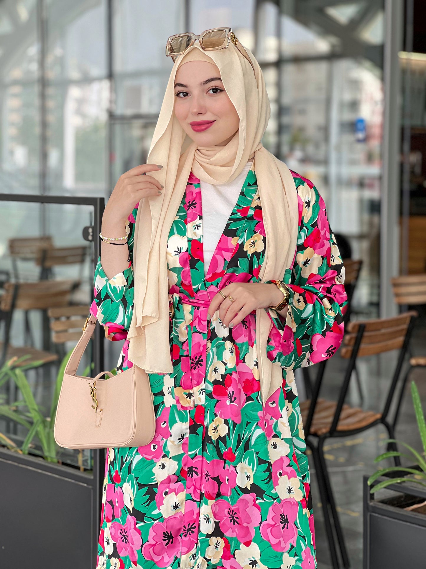 Kimono & pantalon lilya rose