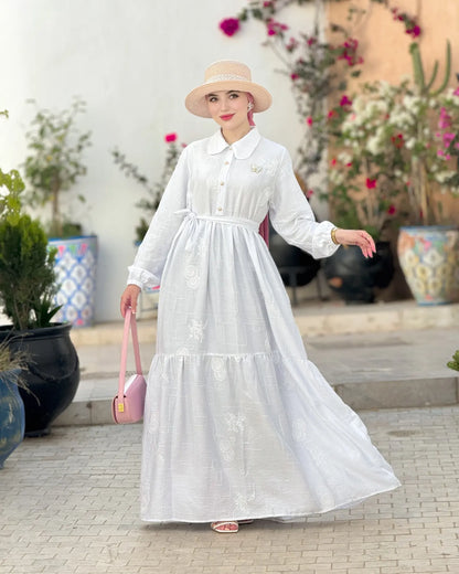 Robe zomorod  blanche