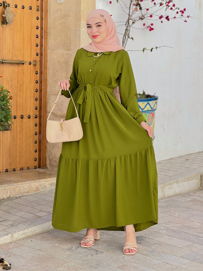 Robe Farha  vert-olive