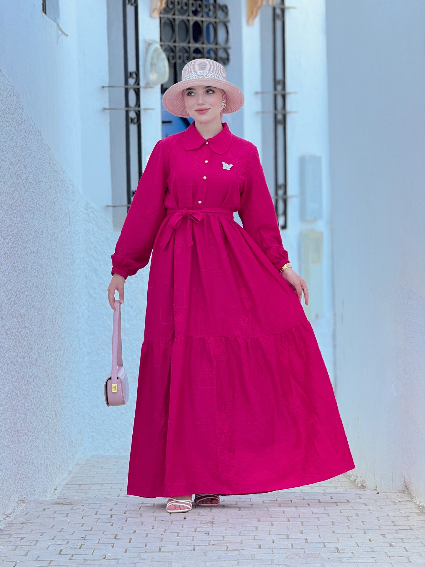 Robe zomorod fushia