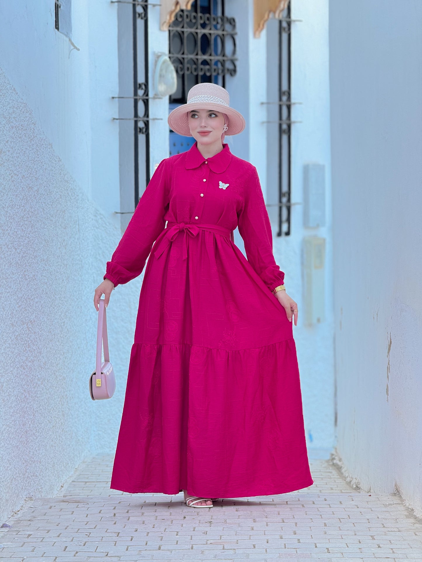 Robe zomorod fushia