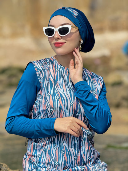 Burkini océan bleu